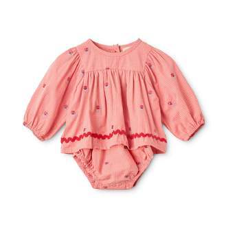 Sonja Romper, Pink Rose Gingham, Flöss