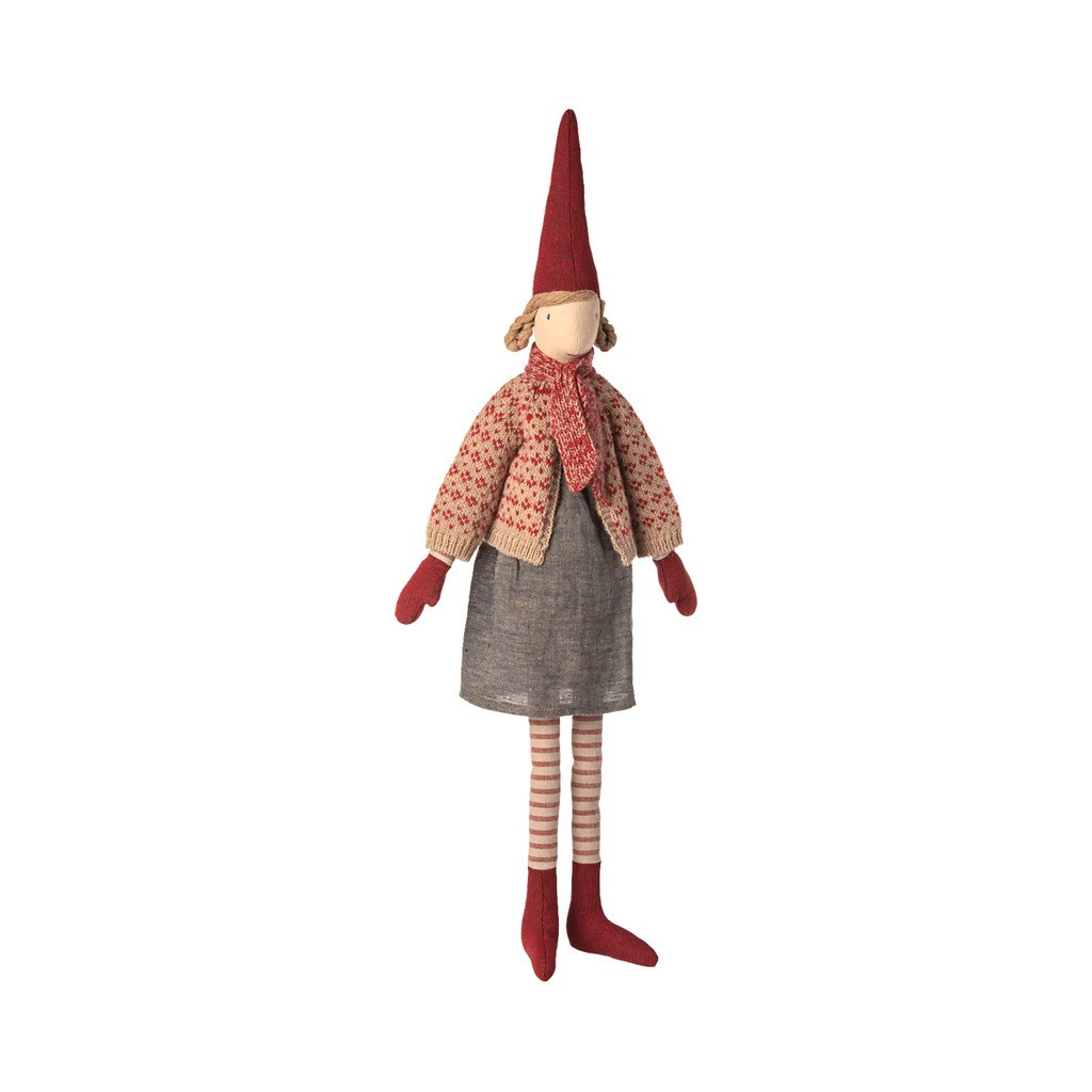 Nisse, str. 4 - Pige - Nederdel og cardigan, Maileg