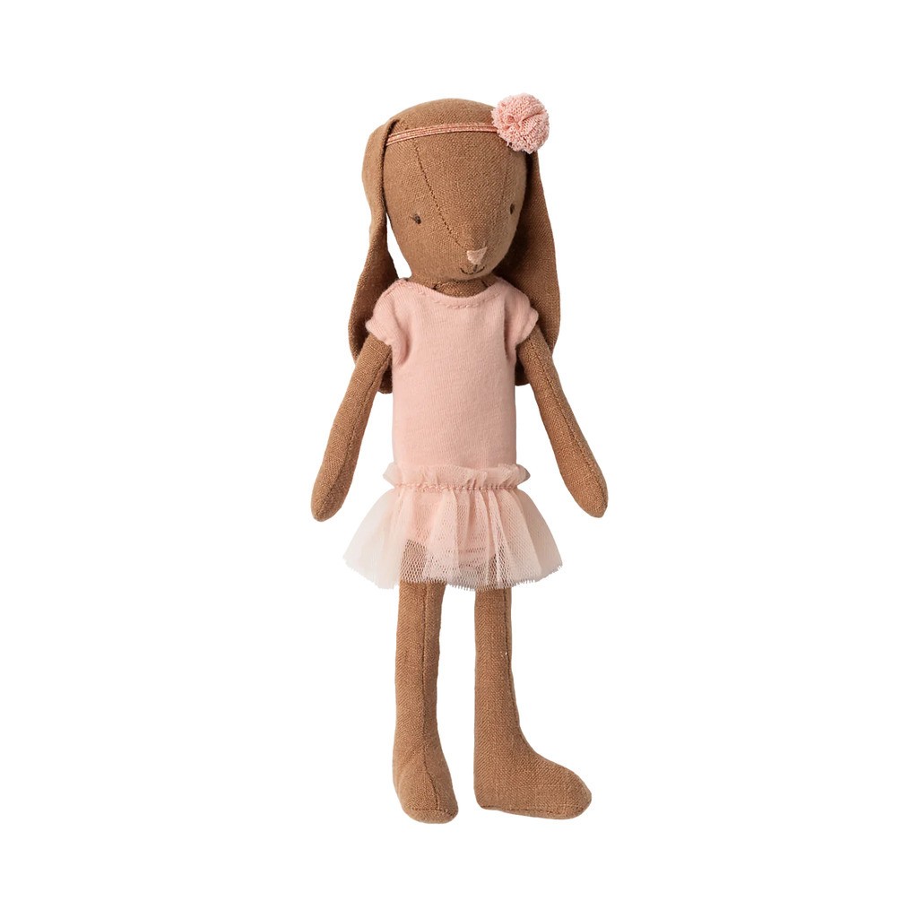 Brun Kanin, Størrelse 1, Balletkjole og Tylskørt, Rosa, Maileg