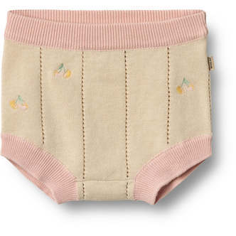 Strikket Dua Shorts, Sandshell, Wheat