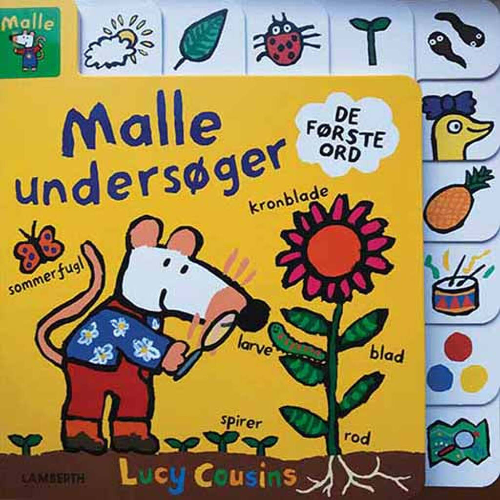Malle undersøger, De første ord, Forlaget Lamberth