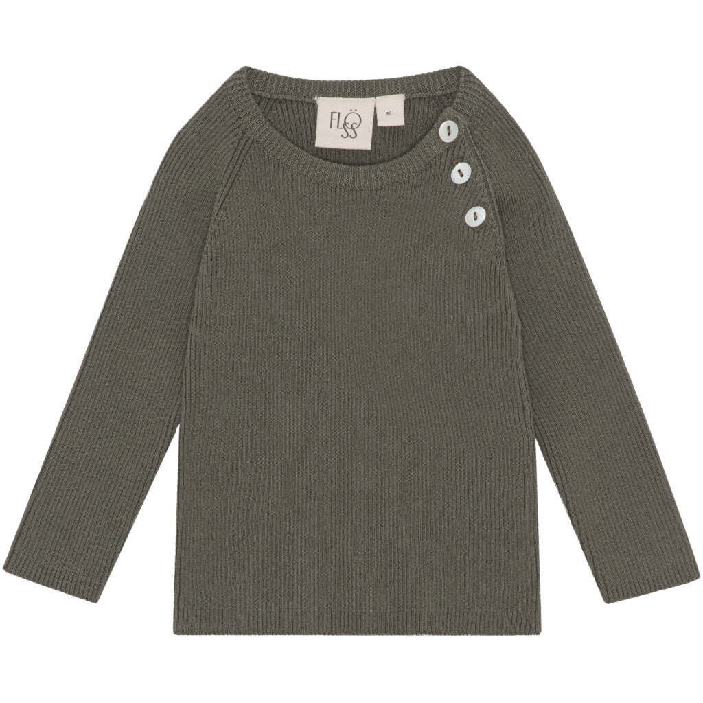 Flye Sweater Solid, Army, Flöss