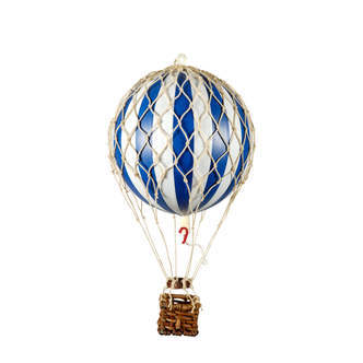 Luftballon Blue/White 8,5 cm. Floating The Skies, Authentic Models