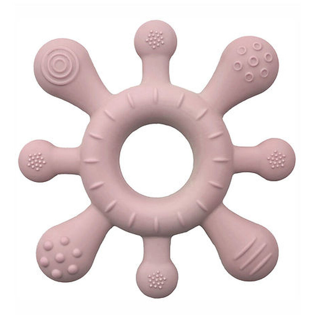 Taktil bidering, silikone, støvet rosa