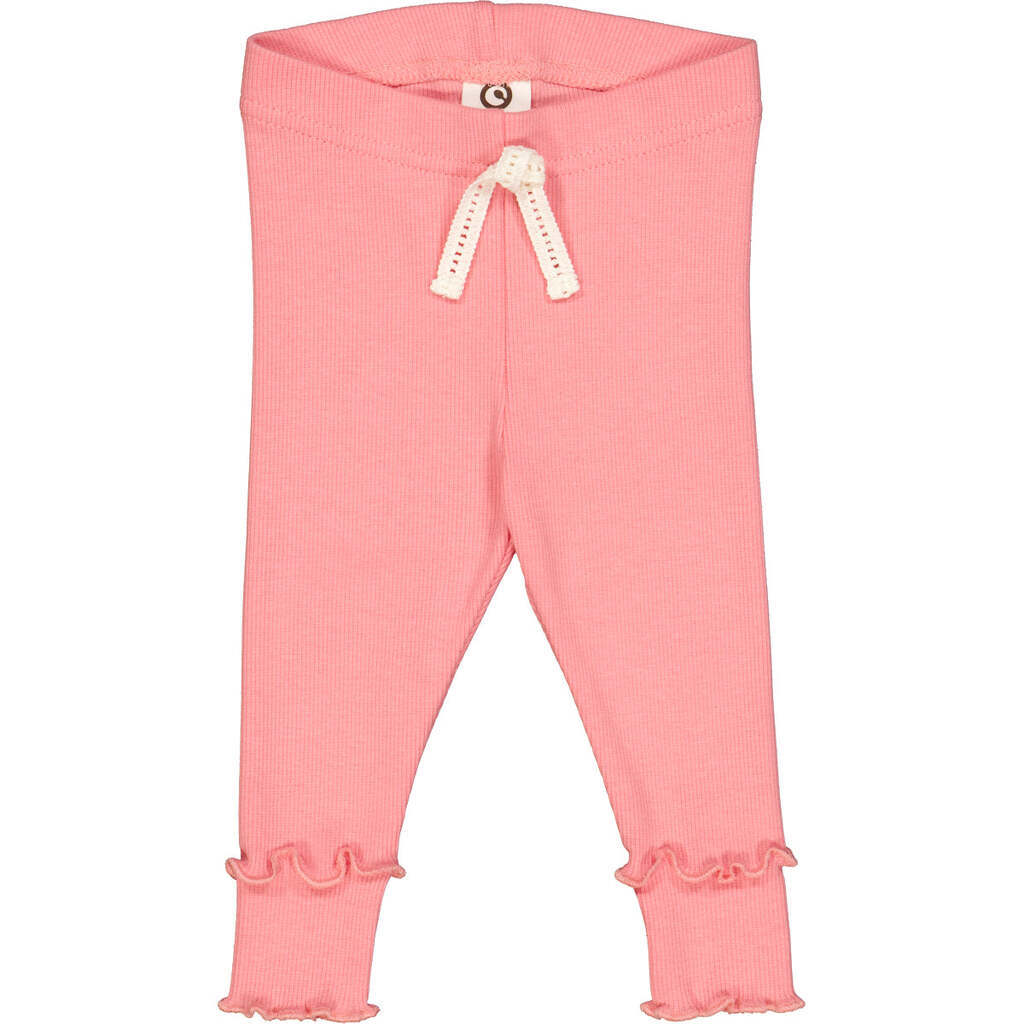 Cozy Me Rib Leggings Baby, Bubblegum, Müsli