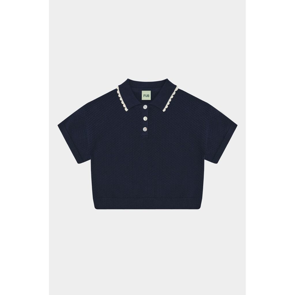 Pique Polo, Dark Navy, FUB