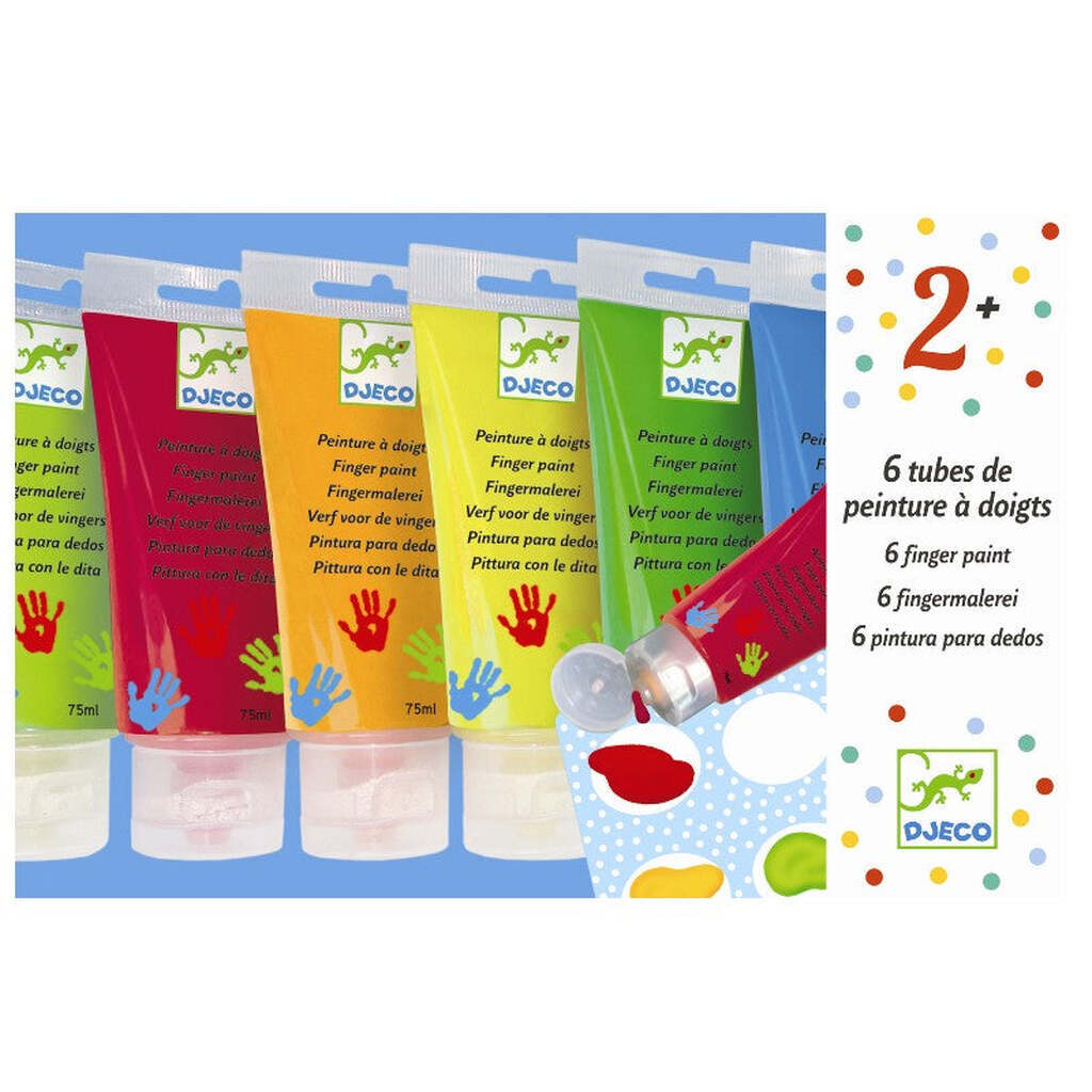 Fingermaling, 6 Farver fra Djeco