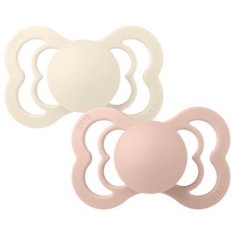 BIBS Sut, 2, Supreme, Ivory/Blush Oak, 2-pak, 6-18 mdr.