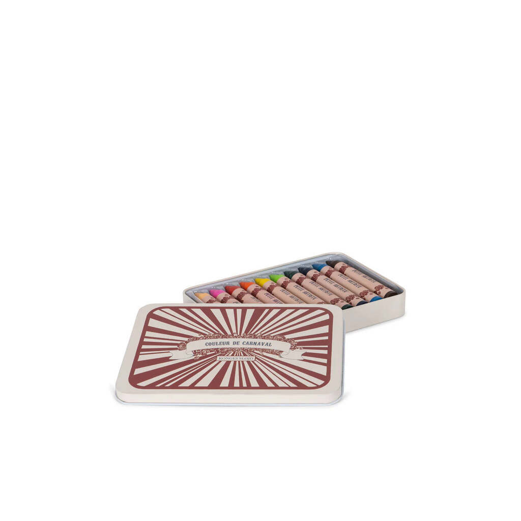 Crayons Bivoks Farvekridt, Multi, 10 Farver, Konges Sløjd