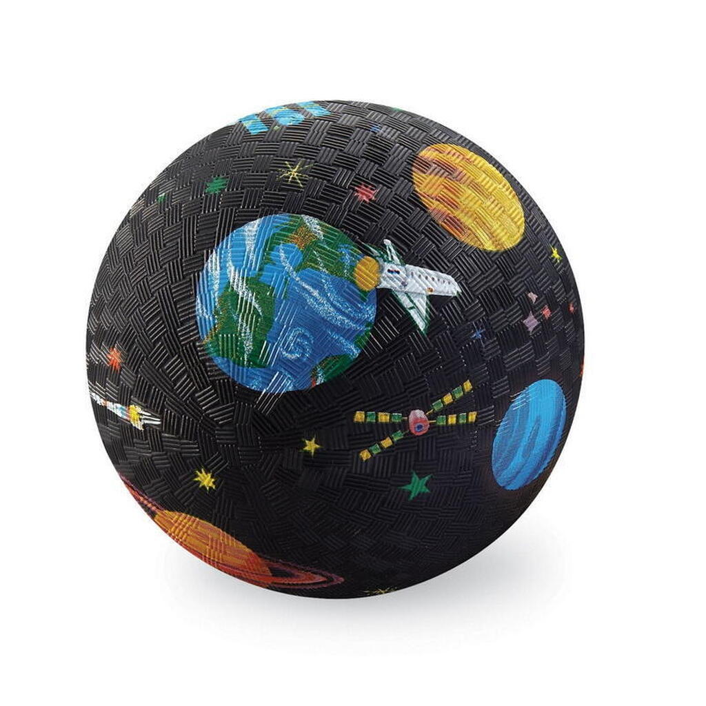 Gummibold, 13 cm, Sort med Planeter, Crocodile Creek