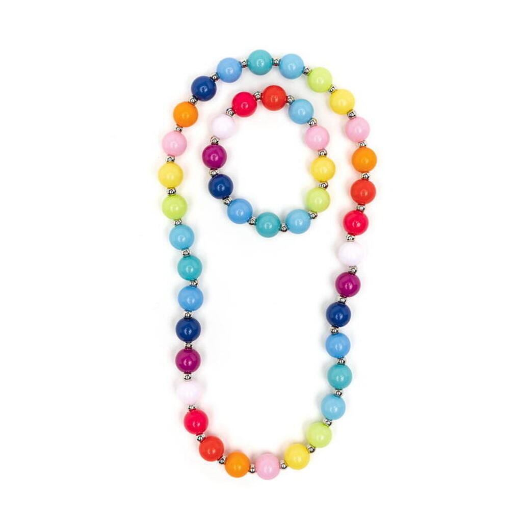 Beaded Bubblegum Armbånd og Halskæde sæt, Great Pretenders