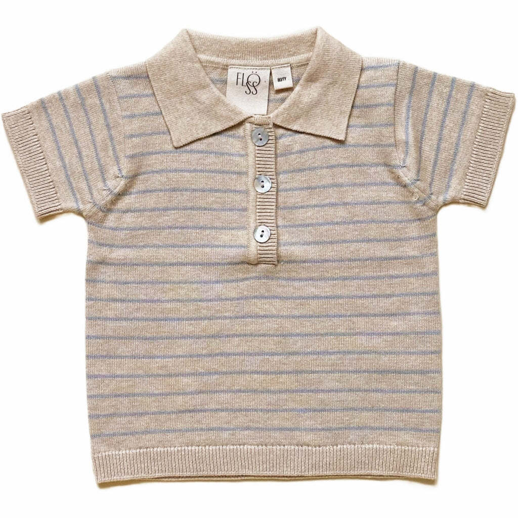 Hansen Polo, Cloud Melange/Sea Salt, Flöss