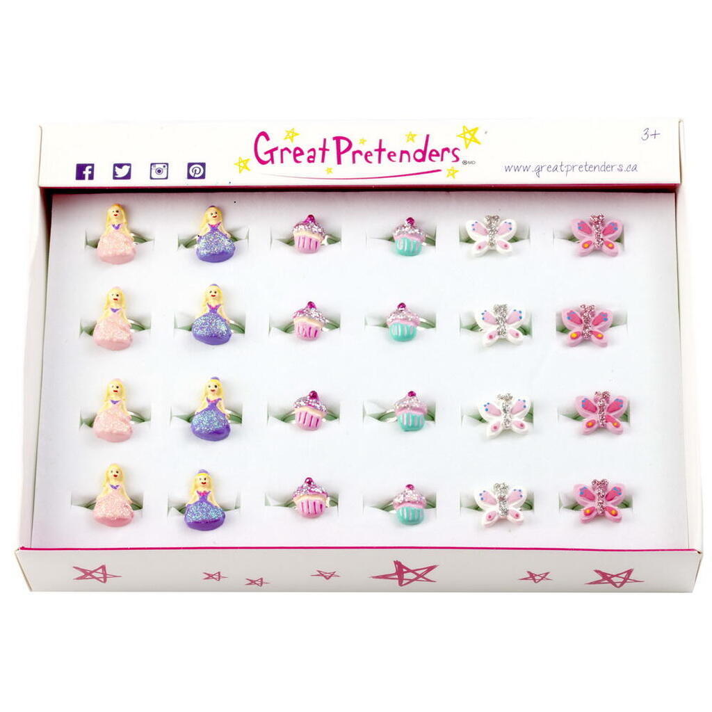 Prinsesse, Cupcake og Sommerfugl Ringe, Great Pretenders