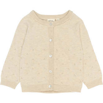 Cardigan Pointelle, Fog, Petit Piao