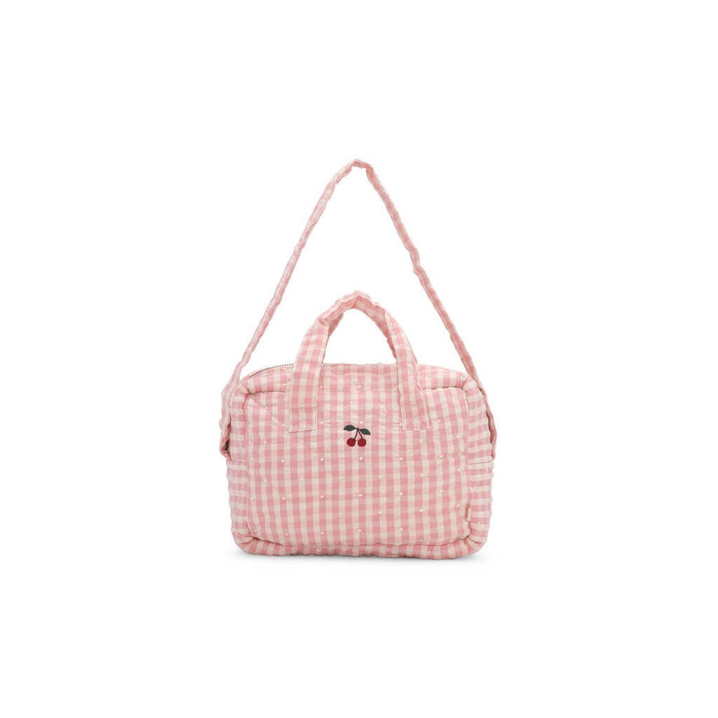 Dukke Pusletaske, Powder Pink Check, Konges Sløjd