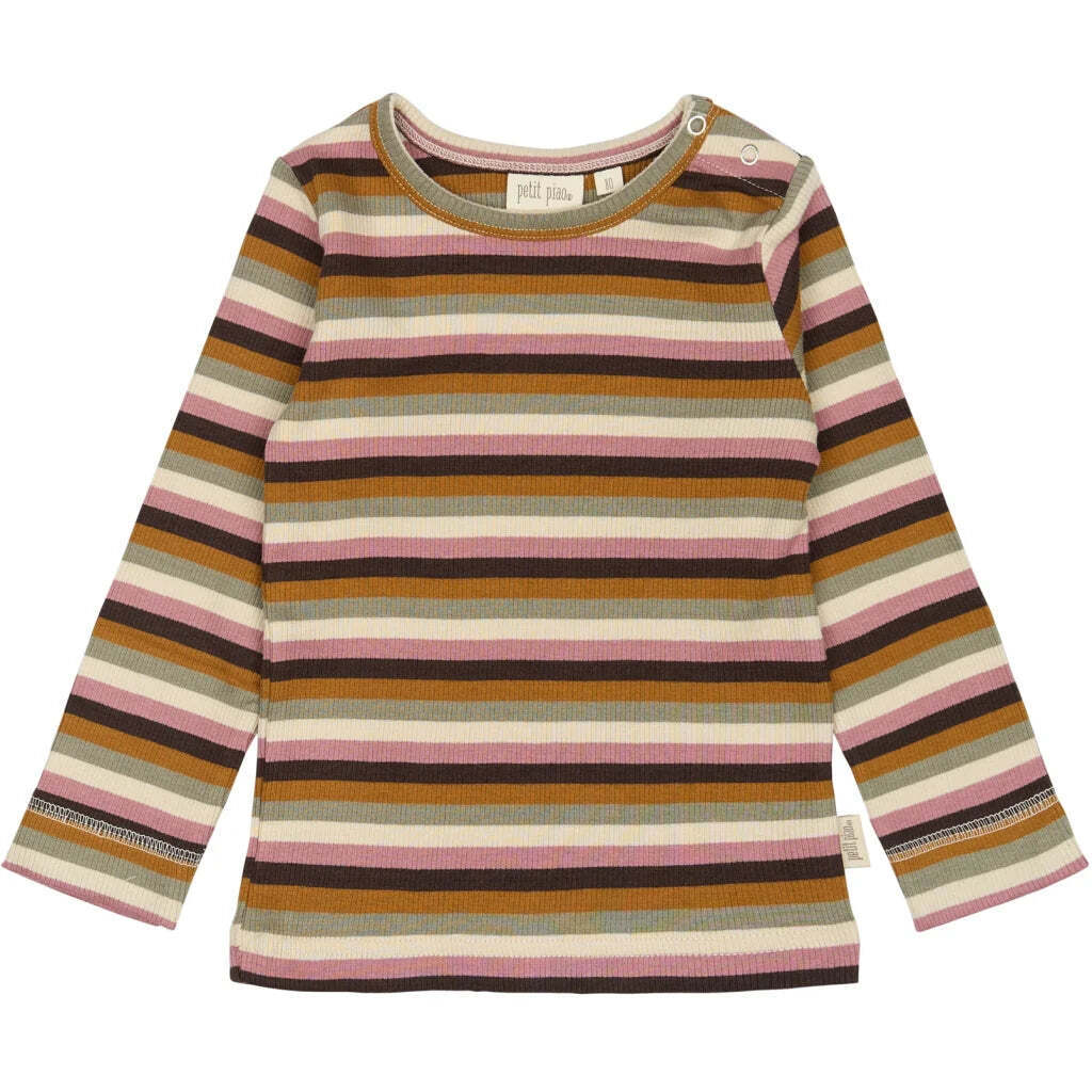 Bluse Modal Multi Stripe, Nostalgic Rose, Petit Piao