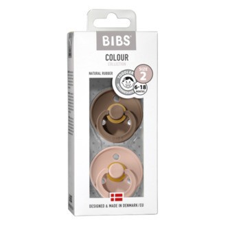 Bibs Sut Dark Oak-Blush, 2-pak, 6-18 mdr. Bibs