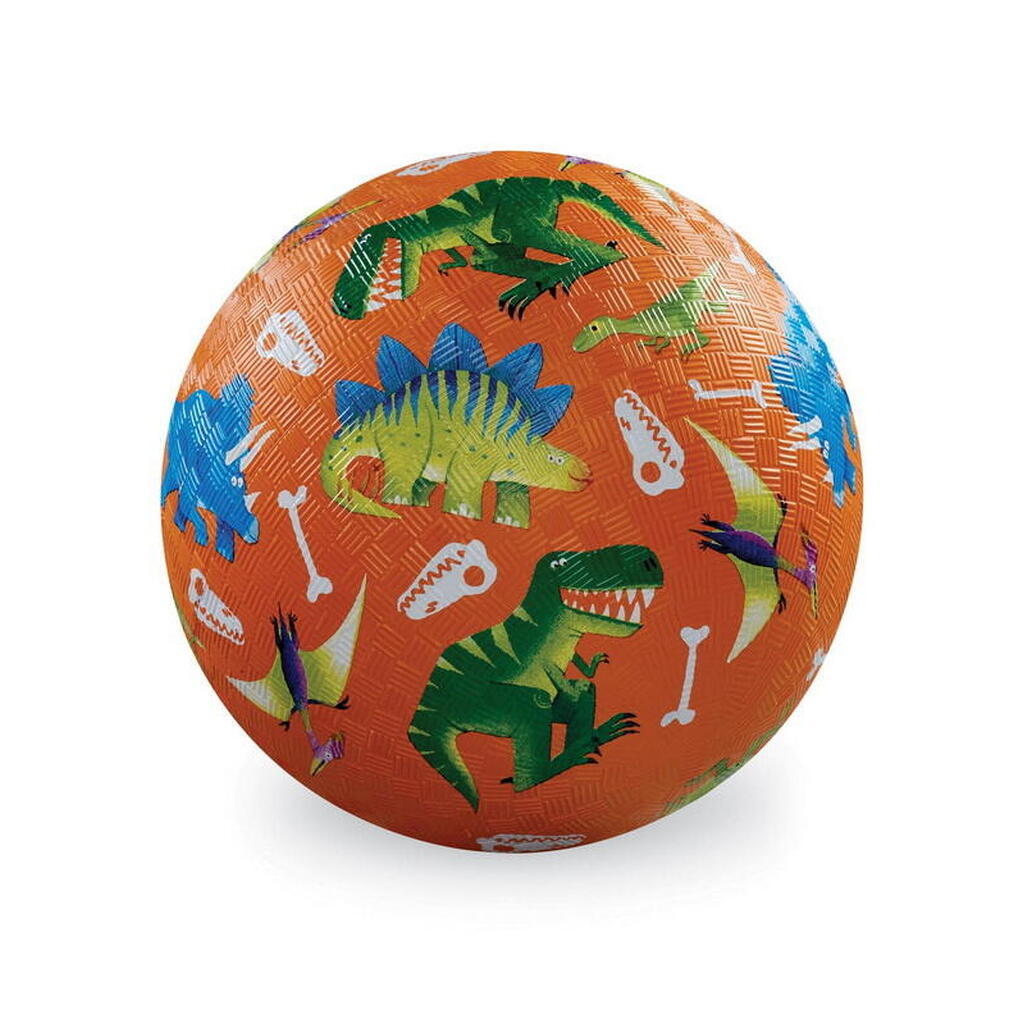 Gummibold, 13 cm, Orange med Dinosaur, Crocodile Creek