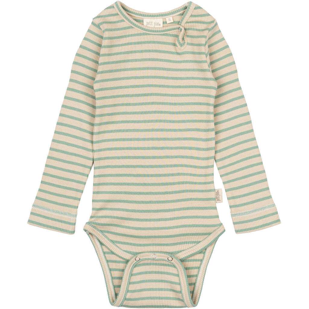 Stribet Body, Granite Green/Dark Off White, Petit Piao