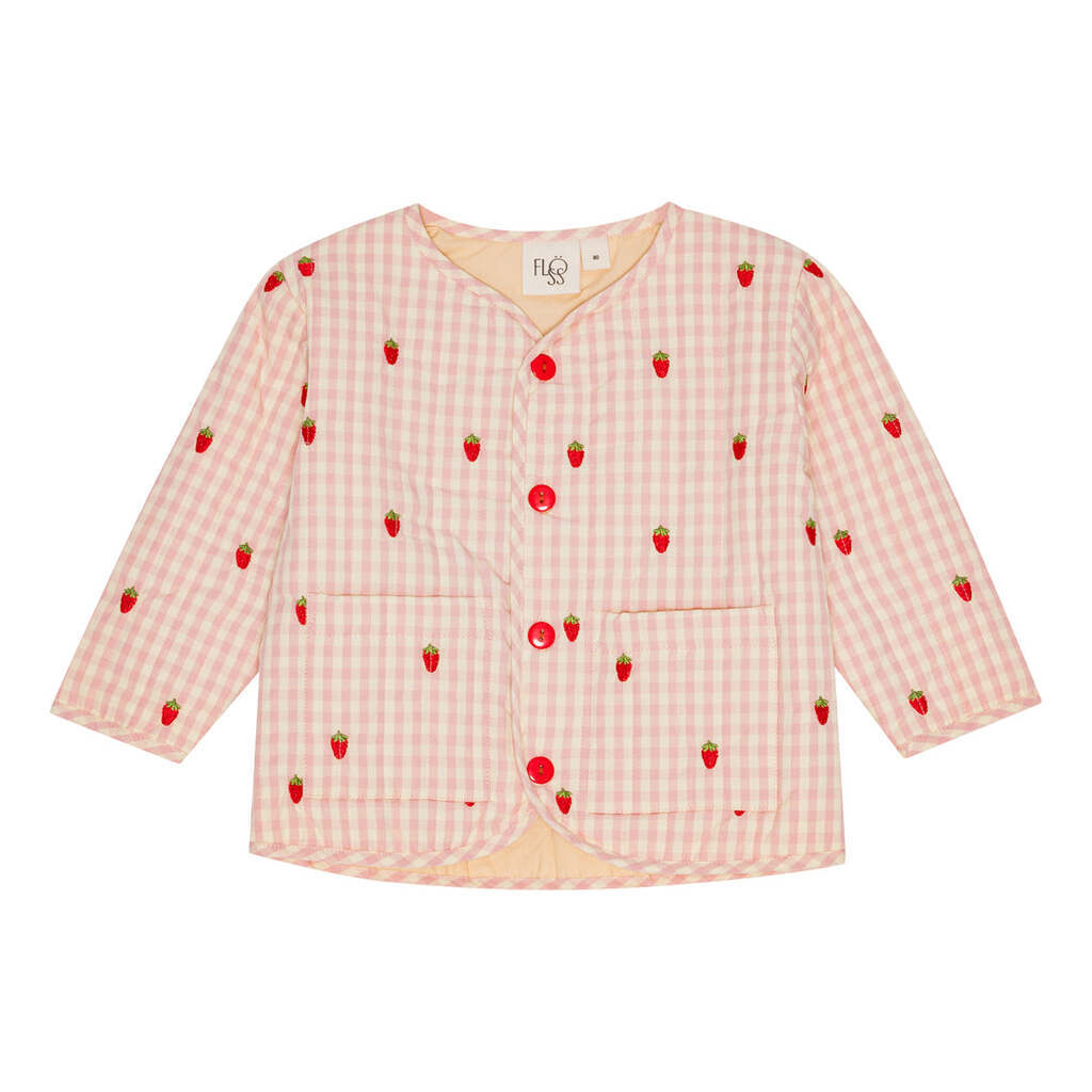 Dolly Jakke, Pink Berry Gingham, Flöss