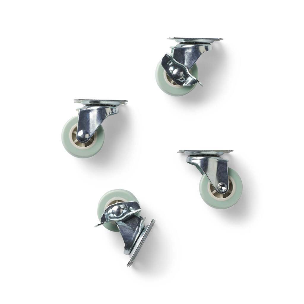 Hjul til foldekasser, 4 pk., Made Crate, Minty