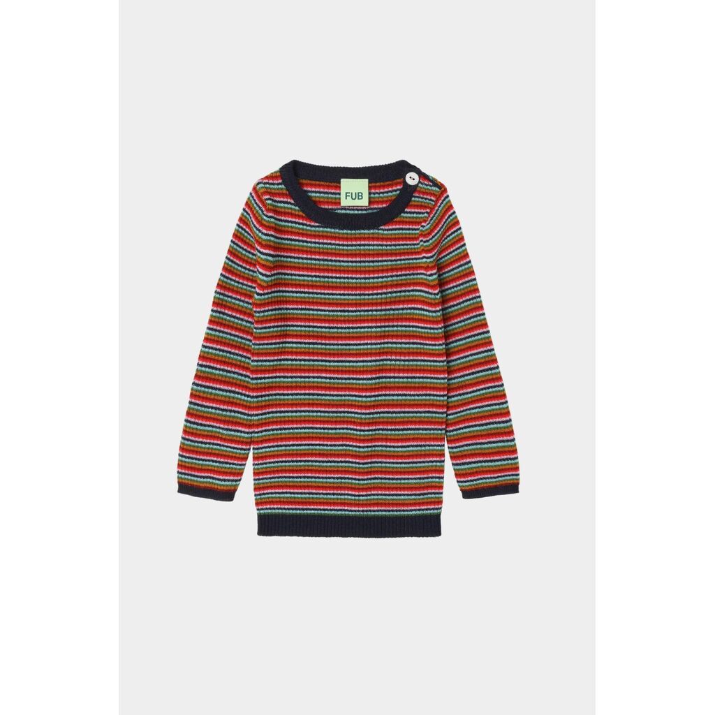 Baby Rib Bluse, multi stripe, FUB