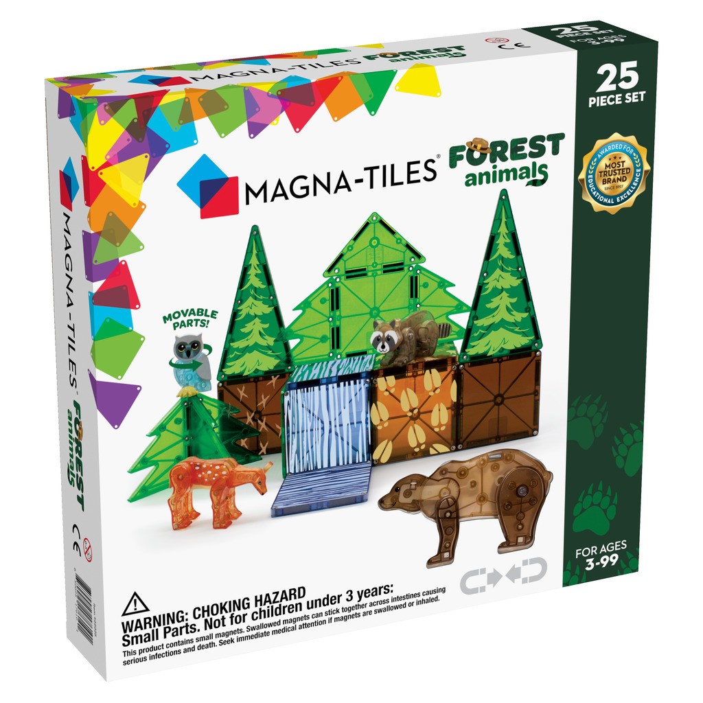 Magna-Tiles Skovens Dyr, 25 stk.