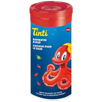 Badevandsfarve 10 stk. Rød, Tinti