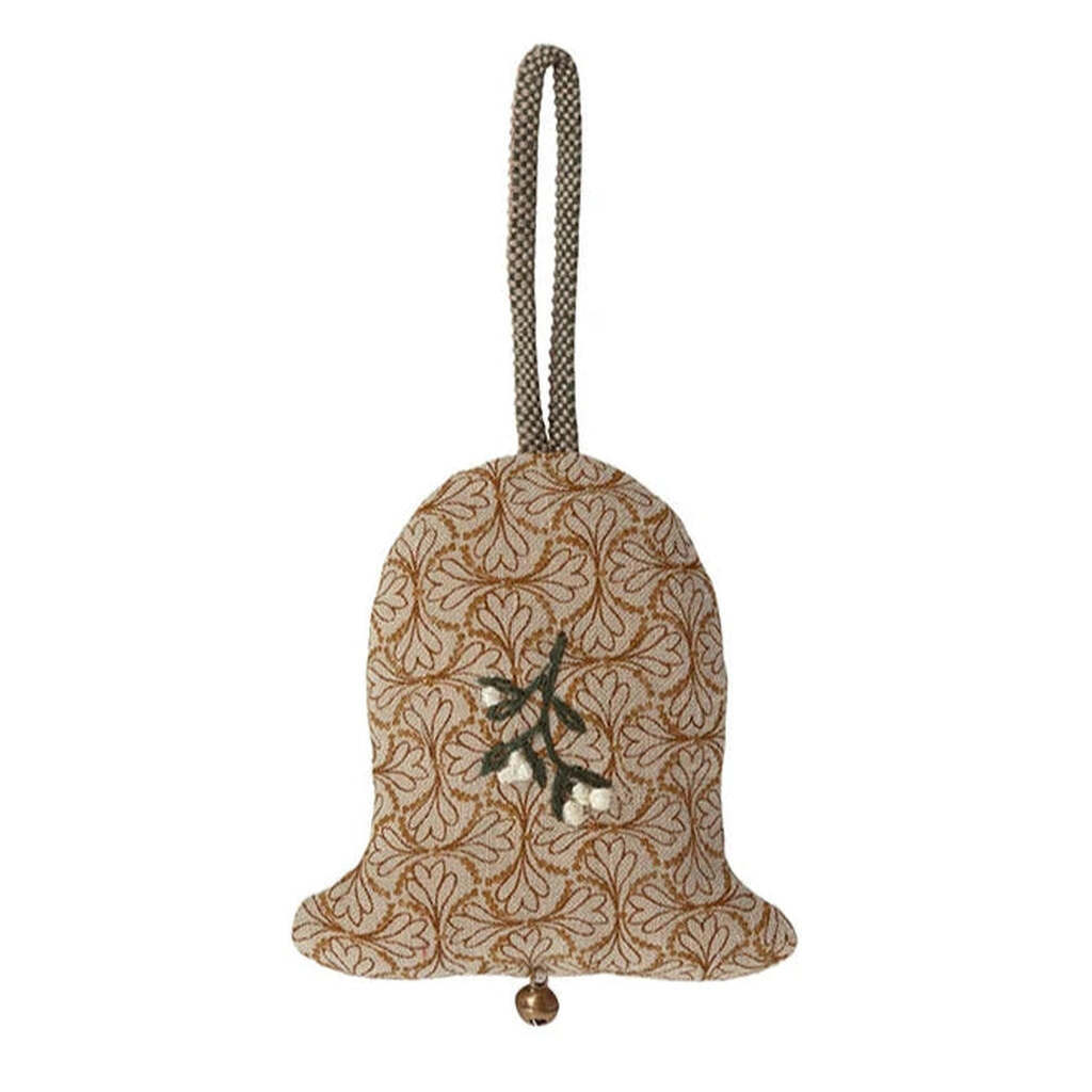 Klokke i Stof, Hvid, Julepynt Maileg