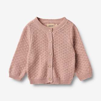 Strikket Cardigan, Magnella, Rose, Wheat