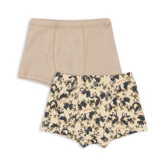 2-Pak Boxershorts, Panda/Oxford Tan, Konges Sløjd