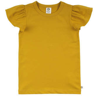 Butterfly Sleeve T-shirt, Mustard, Cozy Me, Müsli by Green Cotton
