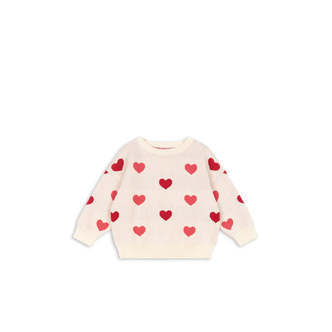 Lapis Sweater, Coeur Coloré Duo Pink, Konges Sløjd