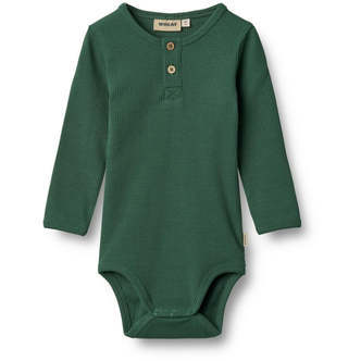 Benny Langærmet Bodystocking, Green Tea, Wheat