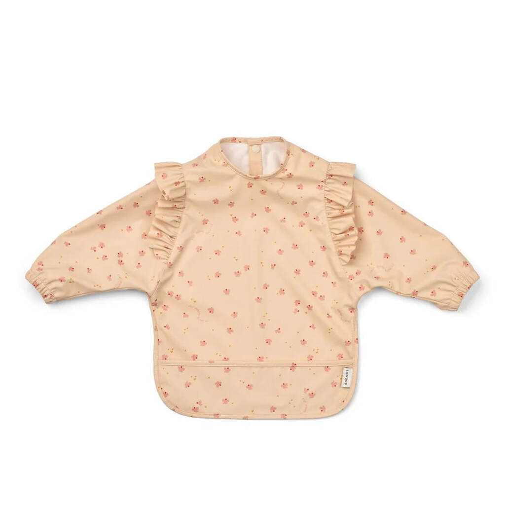 Merle hagesmæk med ærmer, Mini Butterfly/Apple Blossom, Liewood