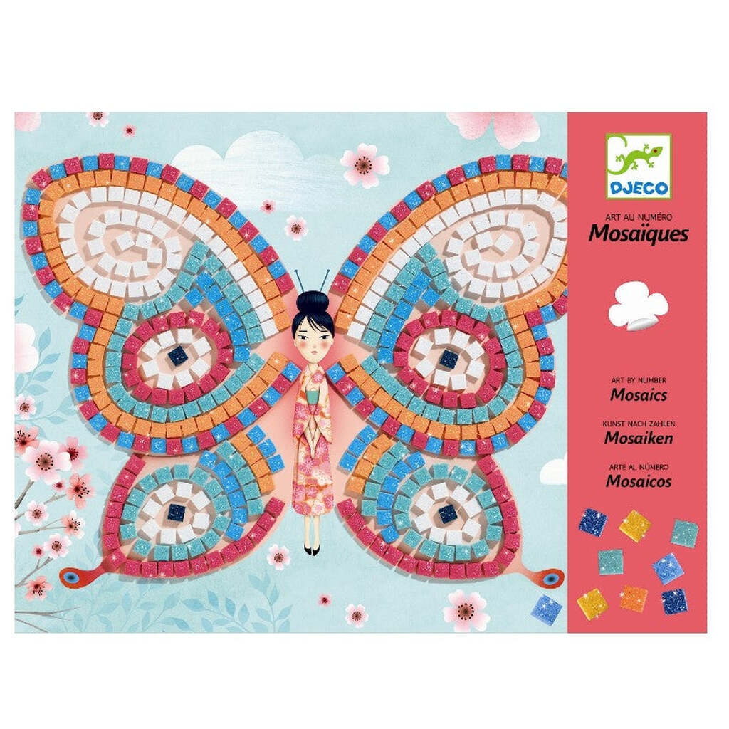 Mosaik Efter Tal, Sommerfugle, Djeco