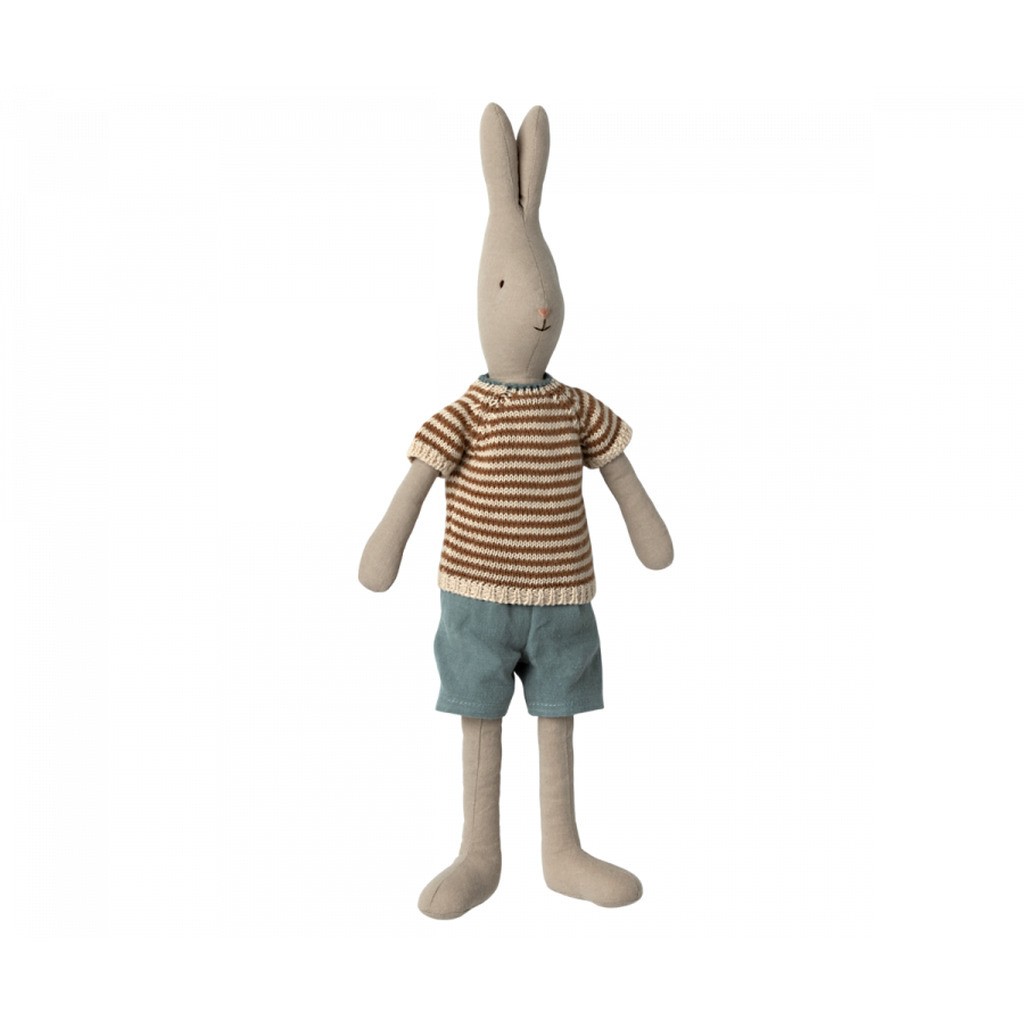 Kanin Størrelse 3, Strikket T-shirt og Shorts, Maileg