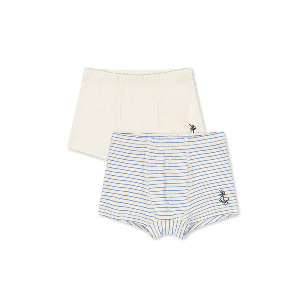 2-Pak Boxershorts, Stripe Provence Mix, Konges Sløjd