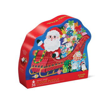 Julemandens kane, Gulvpuslespil, 36 Brikker, Crocodile Creek