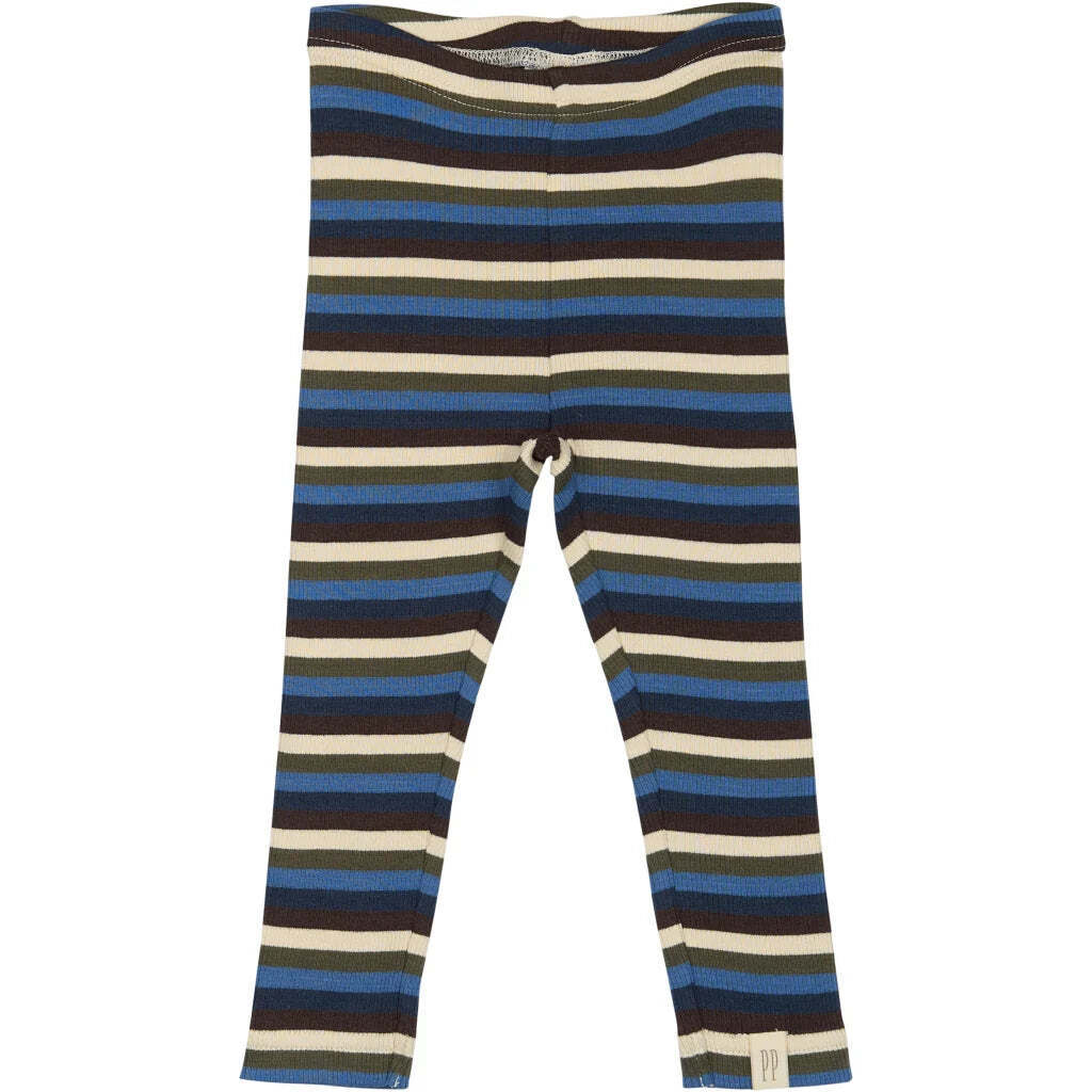 Leggings Modal Multi Stripe, True Navy, Petit Piao