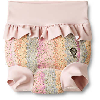 Neopren Svømmebukser, Ruffle, Rainbow Flowers, Wheat