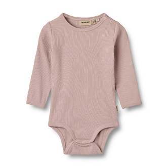 Berti Langærmet Bodystocking, Dry Rose, Wheat