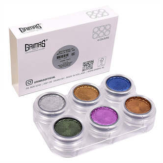 Metallic 6 Farver, Grimas Ansigtsmaling uden Kemi