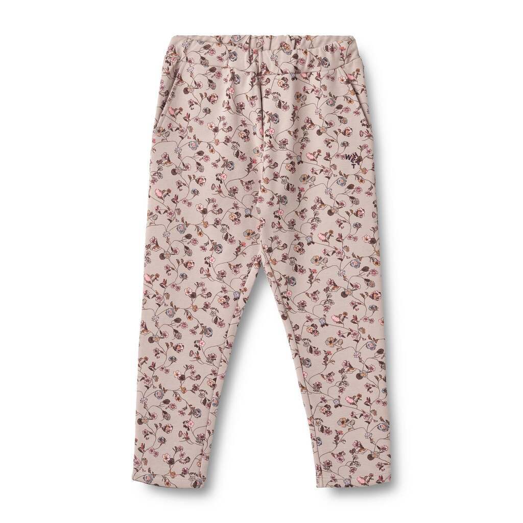 Vibe Sweatpants, Dry Rose Flower Vine, Wheat