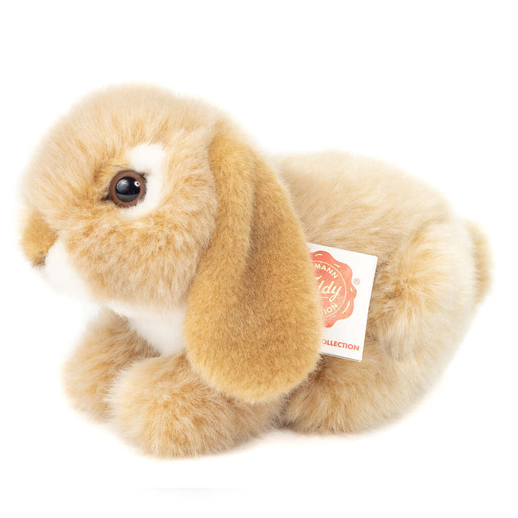 Kanin Liggende, Beige, 18 cm, Teddy Hermann