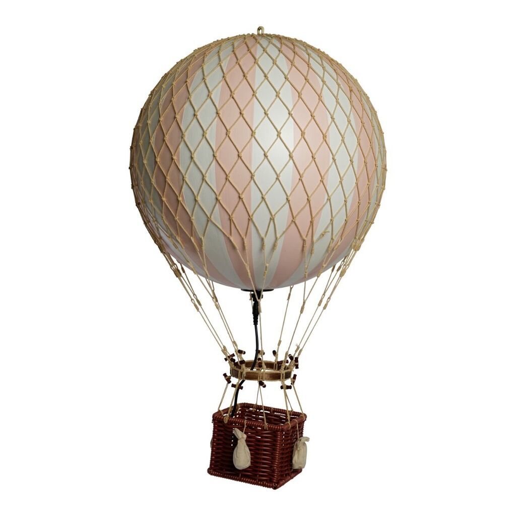 Luftballon Light Pink LED Lys, 18 cm. Travels Light, Authentic Models