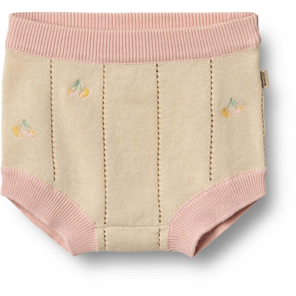 Strikket Dua Shorts, Sandshell, Wheat