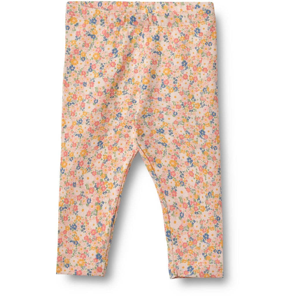 Jules Baby Leggings, Multi Flowers, Wheat