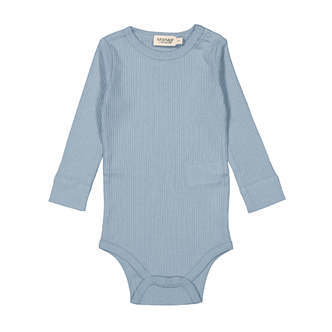 Bodystocking Lange Ærmer, Modal, Storm Cloud, MarMar