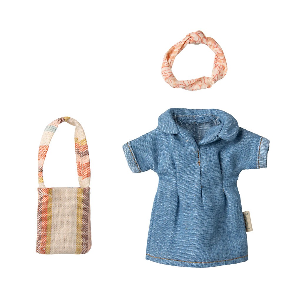 Denim Kjole, Mor Mus, Maileg